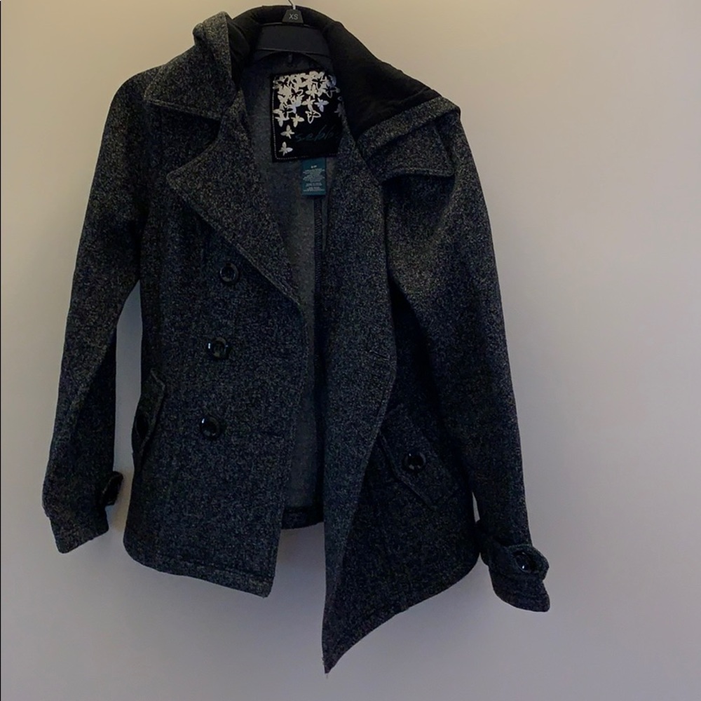 Sebby Womens Jacket Hooded Small